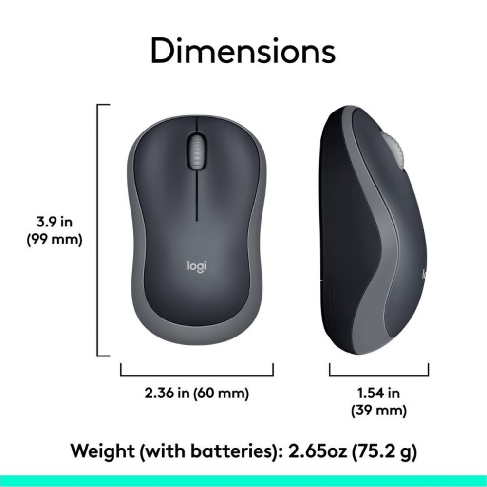 Logitech Wireless Keyboard & Mouse Combo – Full Size, USB Receiver, Brand New - Picture 7 of 9